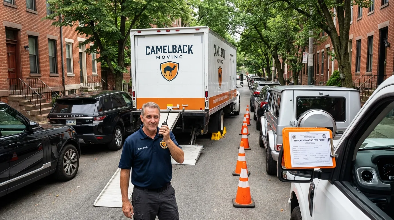 City street loading permit setup in New Carlisle, OH